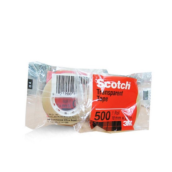 3M Scotch Utility Transparent Tape 500B 18mm (Box)