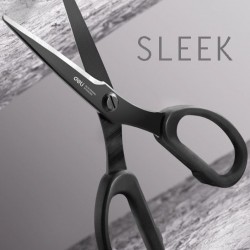 Deli Black Stainless Steel Multi-Purpose Scissors - 175mm (77790)