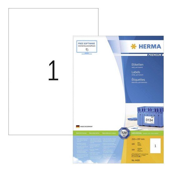 Herma 4428 Superprint 210X297 (100s) Wht