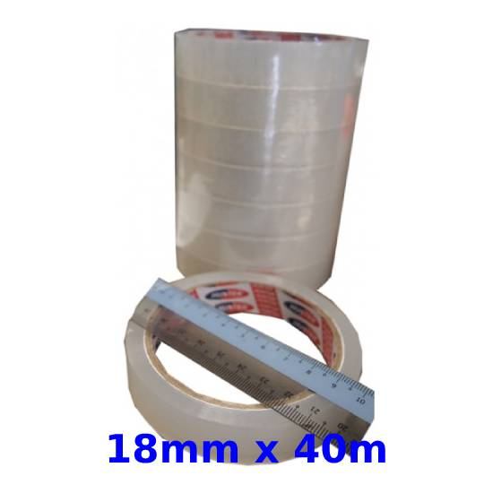 Hunter Clear Opp Tape 18mm x 40m