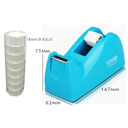 Deli 815A Tape Dispenser | Desktop Tape Holder for 18mm Tape | Singapore Deli 815A Tape Dispenser | Desktop Tape Holder for 18mm Tape | Singapore