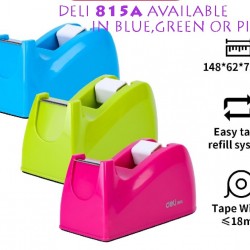 Deli 815A Tape Dispenser | Desktop Tape Holder for 18mm Tape | Singapore