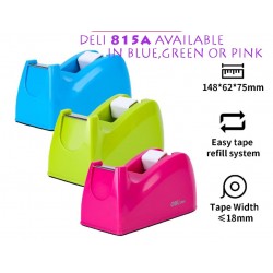 Deli 815A Tape Dispenser | Desktop Tape Holder for 18mm Tape | Singapore