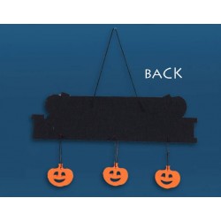 Halloween Pumpkin Hanging Sign with Happy Halloween Design – HD03