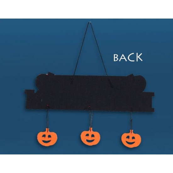 Halloween Pumpkin Hanging Sign with Happy Halloween Design – HD03 Halloween Pumpkin Hanging Sign with Happy Halloween Design – HD03