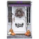Halloween Witch & Pumpkin Hanging Sign with Black Glitter Design – HD7 Halloween Witch & Pumpkin Hanging Sign with Black Glitter Design – HD7