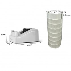 Deli E811 Mini Tape Dispenser | Desktop Tape Holder for 18mm Tape | Singapore Deli E811 Mini Tape Dispenser | Desktop Tape Holder for 18mm Tape | Singapore