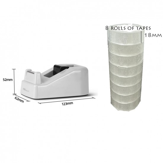 Deli E811 Mini Tape Dispenser | Desktop Tape Holder for 18mm Tape | Singapore Deli E811 Mini Tape Dispenser | Desktop Tape Holder for 18mm Tape | Singapore