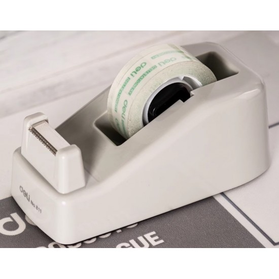 Deli E811 Mini Tape Dispenser | Desktop Tape Holder for 18mm Tape | Singapore Deli E811 Mini Tape Dispenser | Desktop Tape Holder for 18mm Tape | Singapore