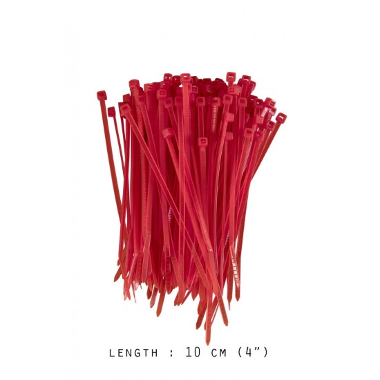 Nylon Cable Tie - Red 3x100mm