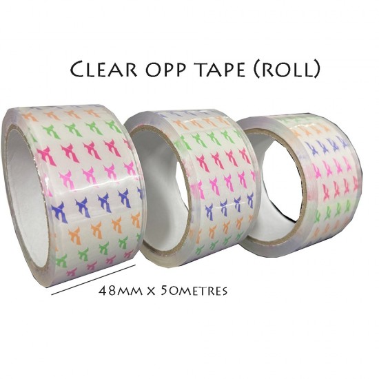 Clear OPP Packing Tape 48mm x 50m | Strong Adhesive & Tear-Resistant