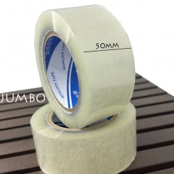 JUMBO Clear OPP Tape 50mm x 170m – Heavy Duty Carton Sealing Tape for Dispenser Use (Singapore)