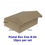 Postal Box Size B-04 - 10pcs per set (Pre-Order; No Exchange/ Return)