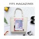 Eco-Friendly Reusable Cotton Tote Bag with Zip & Inner Lining - SPACE