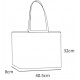 Eco-Friendly Reusable Cotton Tote Bag with Zip & Inner Lining - Girl