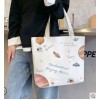 Eco-Friendly Reusable Cotton Tote Bag with Zip & Inner Lining - SPACE