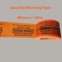 WARNING Security OPP Packing Tape 48mm