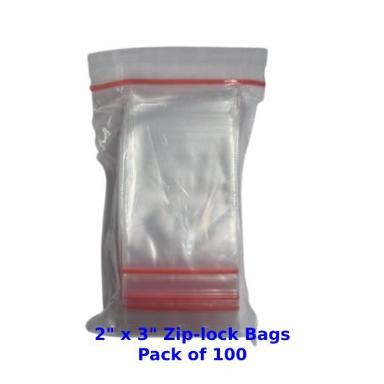 Ziplock Clear Bag #23 2x3 inch (Pack of 100)