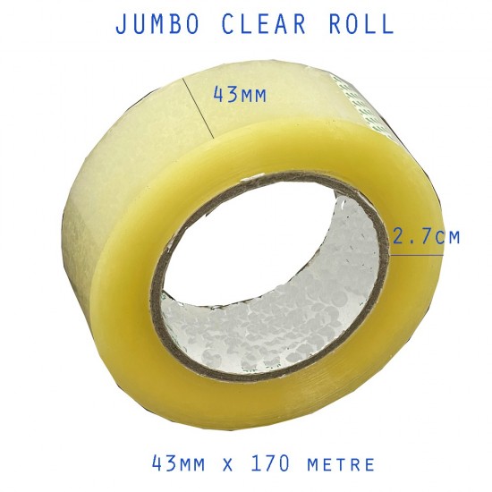 JUMBO OPP Tape 43mm x 170m (Clear)