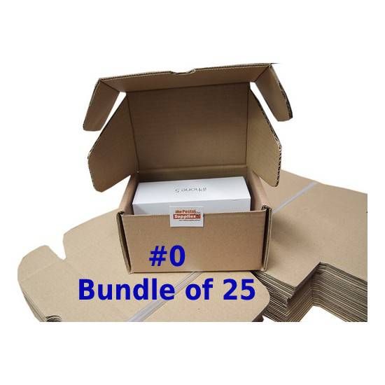 Postal Box Size 0 (XXS) - 25pcs per bundle