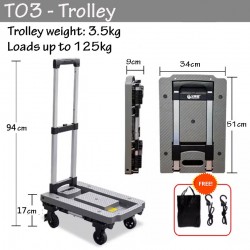 Handy Portable FOLDABLE PLATFORM TROLLEY (UP TO 150KG)