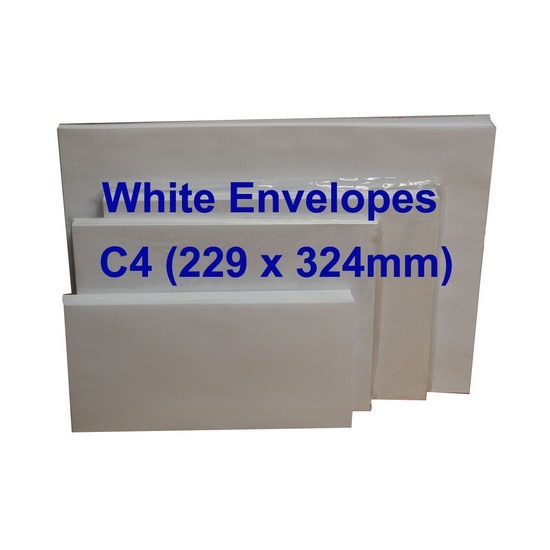 White Envelope C4 9 x 12-3/4 (Pack of 10)
