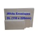 White Envelope DL 110 x 220mm (Pack of 20)