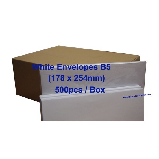 Envelope B5 7x10 White (Box)