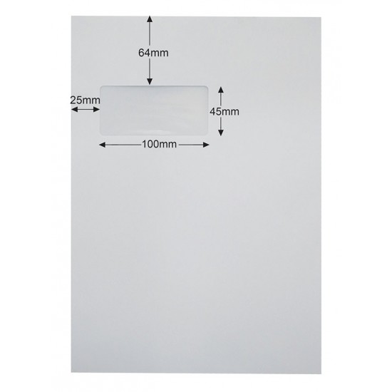 Envelope Window C4 9X12-3/4 White (box)