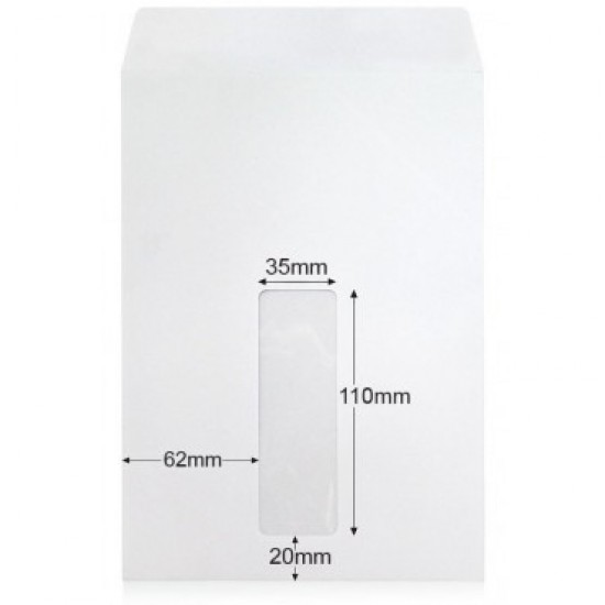 Envelope Window C5 6-3/8X9 White (box)