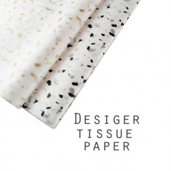 20pcs Designer Printed Tissue Papers - Stone