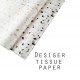 20pcs Designer Printed Tissue Papers - Stone