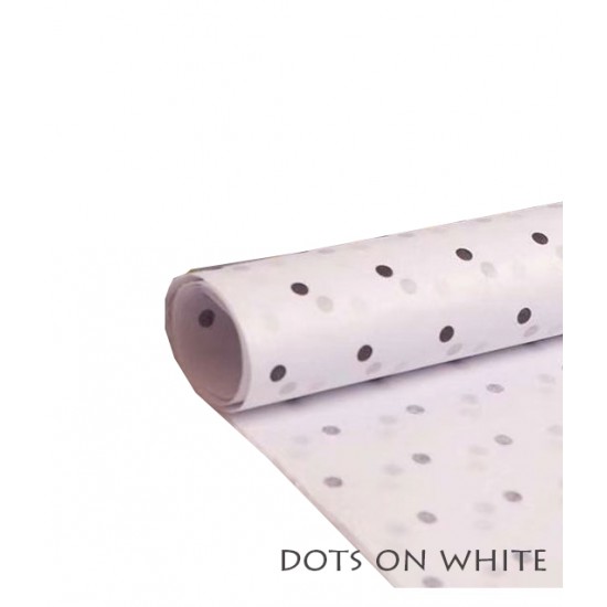 20pcs Designer Printed Tissue Papers - Dots