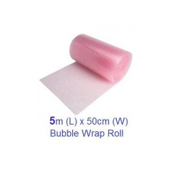 Anti-Static Bubble Wrap ® Roll 20inch(H) x 5metres(L) Pink