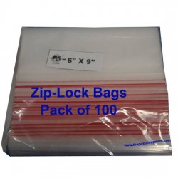 Ziplock Clear Bag #S 6x9 (Pack of 100)