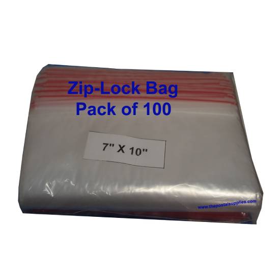 Ziplock Clear Bag #M 7x10 (Pack of 100)