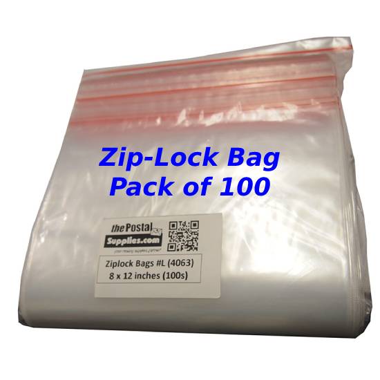 Ziplock Clear Bag #L 8x12 (Pack of 100)