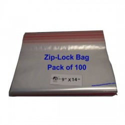 Ziplock Clear Bag #XL 9x14 (Pack of 100) Ziplock Clear Bag #XL 9x14 (Pack of 100)
