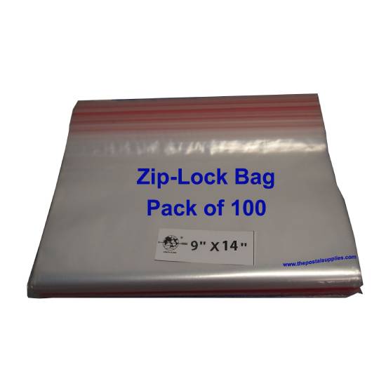 Ziplock Clear Bag #XL 9x14 (Pack of 100)