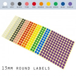 13mm Round Multi-Purpose Stickers