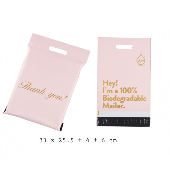 d2w Biodegradable PolyMailer Bags with Handle