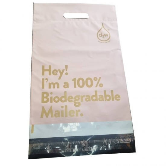 d2w Biodegradable PolyMailer Bags with Handle