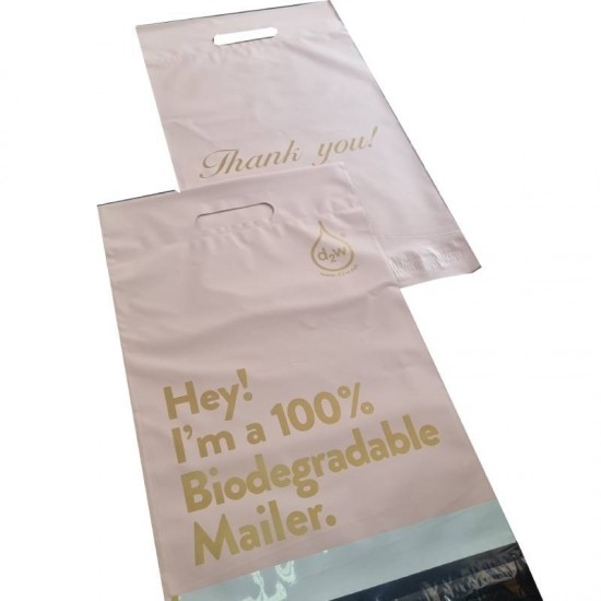 d2w Biodegradable PolyMailer Bags with Handle