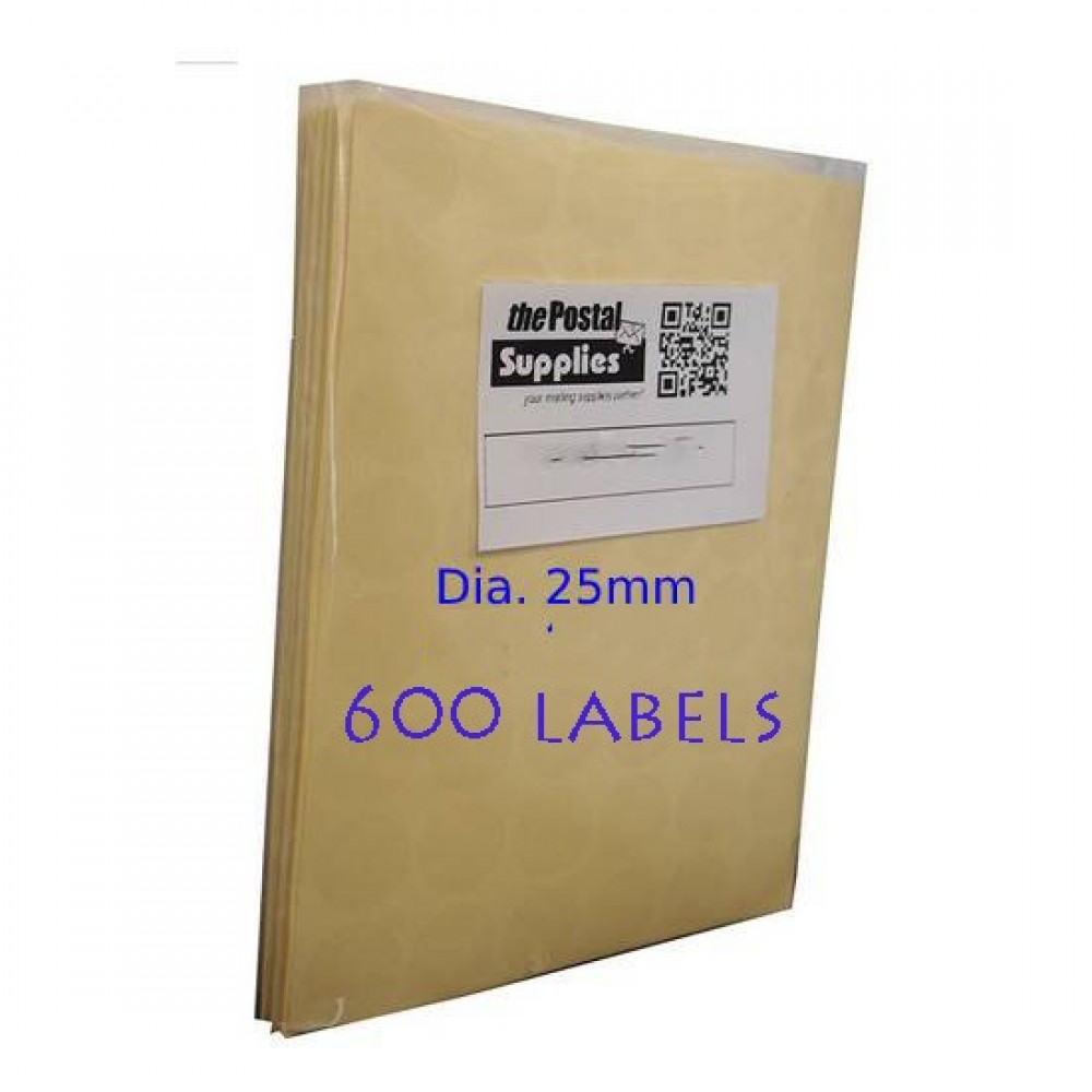Clear Round Stickers 25mm Dia. | Transparent Labels 10 Sheets ...