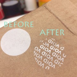 White Tamper-Evident VOID Security Stickers 30mm Round (20pcs) | Security Seal Labels | Anti-Tamper VOID Stickers Singapore