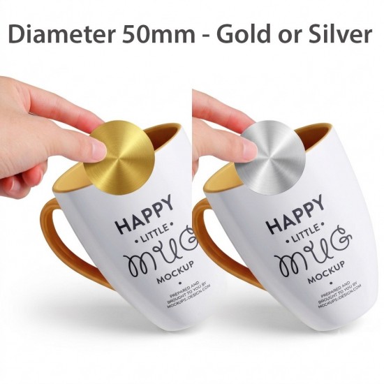 50mm Writable Round Stickers | Gold or Silver Label Stickers (40pcs/Set) Singapore 50mm Writable Round Stickers | Gold or Silver Label Stickers (40pcs/Set) Singapore