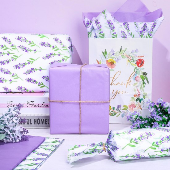 Lavender Wrapping Tissue Papers 50x70cm (17gsm)