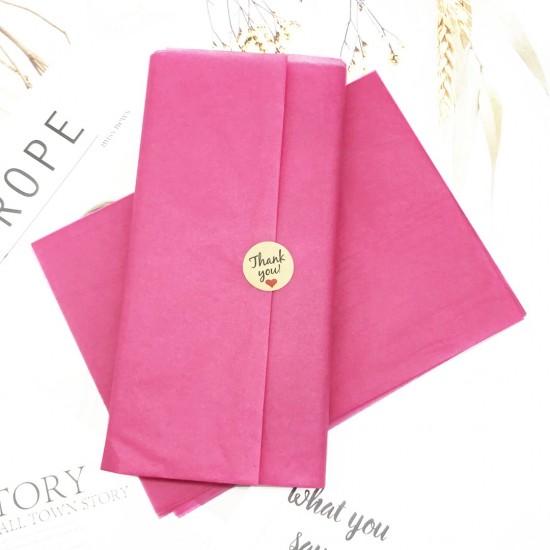 Hot Pink Thin Wrapping Tissue Papers 50x75cm (17gsm) Hot Pink Thin Wrapping Tissue Papers 50x75cm (17gsm)