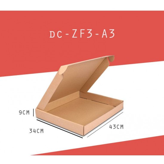 Postal Mailing Pizza Folding Box Size DC-ZF3-A3