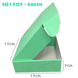 Green POSTAL MAILING PIZZA FOLDING BOX SIZE DC-SQ1505